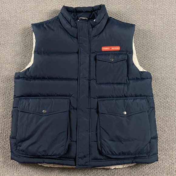 Tommy Hilfiger Other - Vintage Tommy Hilfiger Down Puffer Vest Men's XXL Blue Y2K 2005 2XL